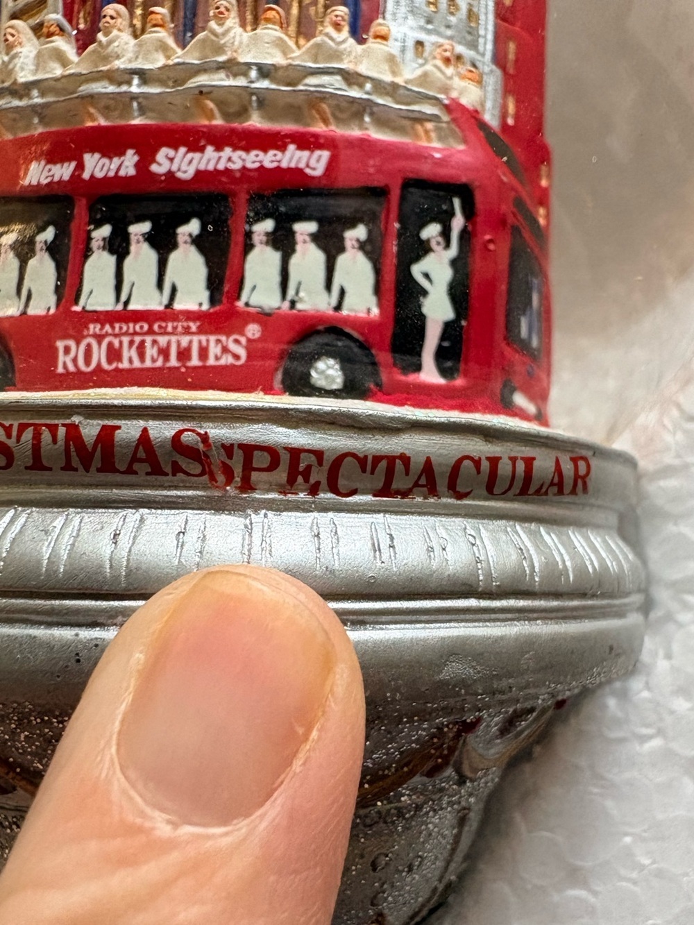 2008 Radio City Christmas Spectacular: The Rockettes Times Square Ornament Globe - Picture 4 of 16